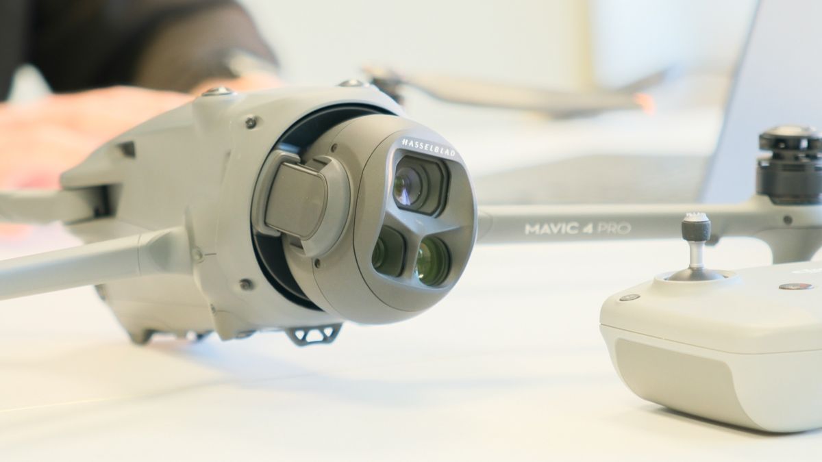 Caméra d'un drone professionnel